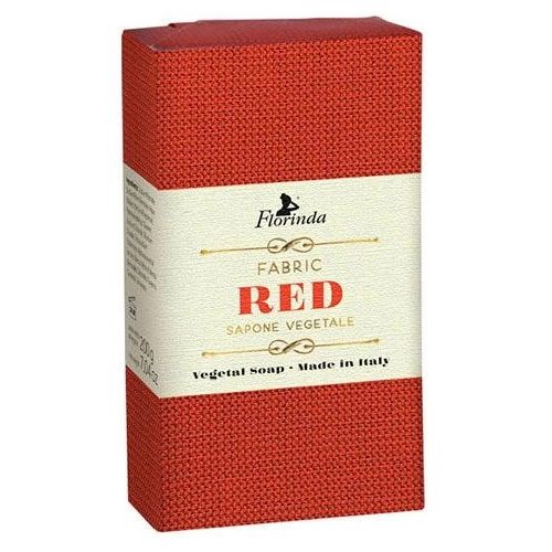 Мило натуральне Florinda (Флорінда) Італійські тканини червоне 200 г ціна - фото №1 Мило натуральне Florinda (Флорінда) Італійські тканини червоне 200 г ціна