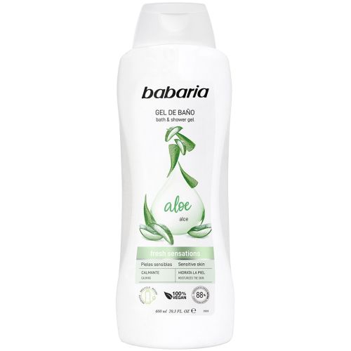 Гель Babaria (Бабария) для душа и ванны Алоэ Вера 600 мл недорого - фото №1 Гель Babaria (Бабария) для душа и ванны Алоэ Вера 600 мл недорого
