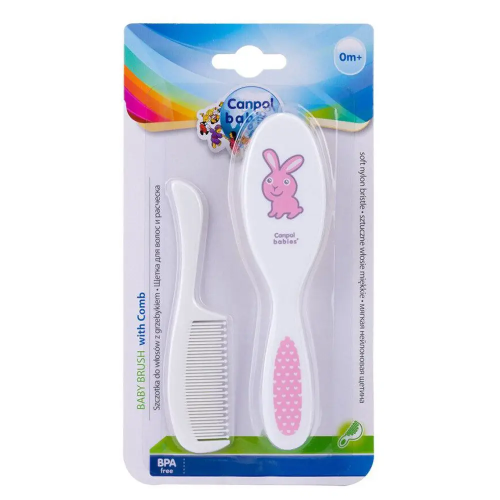Щітка Canpol Babies (Канпол Бебіс) для волосся з гребінцем арт.7/406 ціна - фото №1 Щітка Canpol Babies (Канпол Бебіс) для волосся з гребінцем арт.7/406 ціна