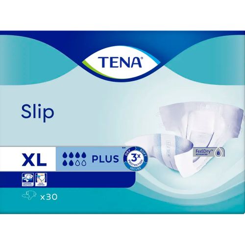 Подгузники для взрослых Tena Slip Plus, р.XL 30 шт. цена - фото №1 Подгузники для взрослых Tena Slip Plus, р.XL 30 шт. цена