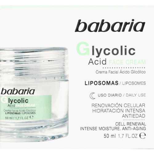 Крем Babaria (Бабария) регенерирующий с гликолевой кислотой для лица 50 мл купить - фото №1 Крем Babaria (Бабария) регенерирующий с гликолевой кислотой для лица 50 мл купить