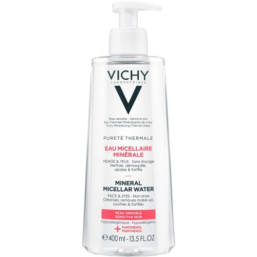 Мицеллярная вода Vichy (Виши) Purete Thermale для чувствительной кожи лица и глаз, 400 мл в аптеке - фото №1 Мицеллярная вода Vichy (Виши) Purete Thermale для чувствительной кожи лица и глаз, 400 мл в аптеке