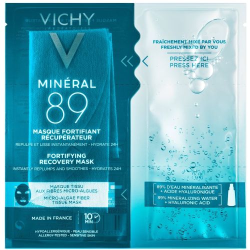 Маска Vichy (Виши) Mineral 89 Тканевая укрепляющая для восстановления кожи лица 29 мл заказать - фото №1 Маска Vichy (Виши) Mineral 89 Тканевая укрепляющая для восстановления кожи лица 29 мл заказать