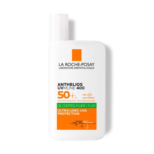 Легкий сонцезахисний флюїд La Roche-Posay (Ля Рош-Позе) UVA 400 Oil Control з матуючим ефектом для жирної чутливої шкіри, дуже високий рівень захисту від UVB та дуже довгих променів SPF 50+, 50 мл недорого - фото №1 Легкий сонцезахисний флюїд La Roche-Posay (Ля Рош-Позе) UVA 400 Oil Control з матуючим ефектом для жирної чутливої шкіри, дуже високий рівень захисту від UVB та дуже довгих променів SPF 50+, 50 мл недорого