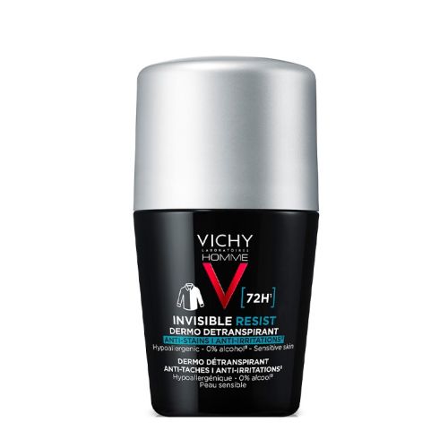 Шариковый дезодорант-антиперспирант Vichy (Виши) Homme Invisible Resist 72 часа защиты 50 мл заказать - фото №1 Шариковый дезодорант-антиперспирант Vichy (Виши) Homme Invisible Resist 72 часа защиты 50 мл заказать