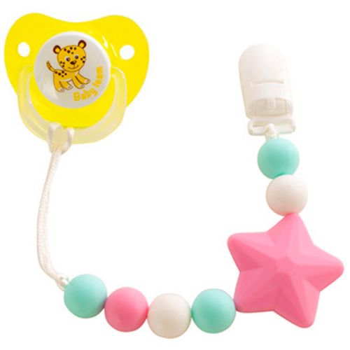 Ланцюжок для пустушки Baby Team силіконовий, в асортименті, 1 шт. (3390) замовити - фото №1 Ланцюжок для пустушки Baby Team силіконовий, в асортименті, 1 шт. (3390) замовити