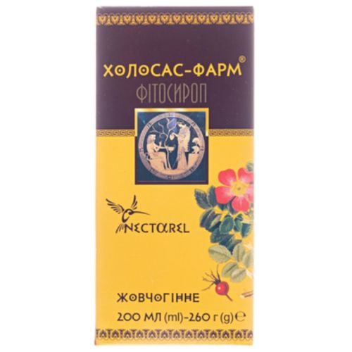 Холосас-Фарм фітосироп 200 мл в аптеці - фото №1 Холосас-Фарм фітосироп 200 мл в аптеці