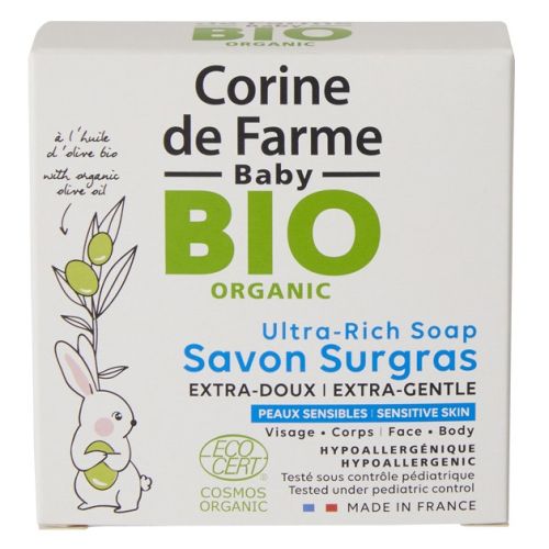 Мыло Corine De Farme (Корин Де Фарм) органическое очень мягкое 100 г в аптеке - фото №1 Мыло Corine De Farme (Корин Де Фарм) органическое очень мягкое 100 г в аптеке