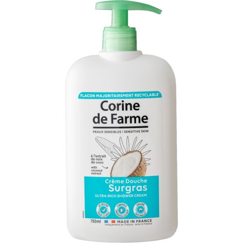 Гель-крем для душа Corine De Farme (Корин Де Фарм) с экстрактом кокоса 750 мл фото - фото №1 Гель-крем для душа Corine De Farme (Корин Де Фарм) с экстрактом кокоса 750 мл фото