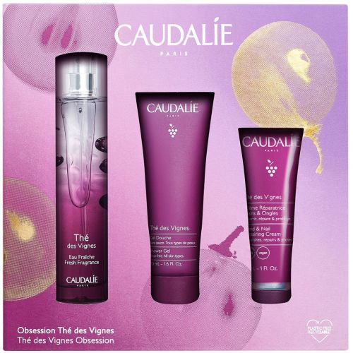 Набор Caudalie (Кодали) Thе des Vignes (Энергетическая туалетная вода 50 мл + Гель для душа 50 мл + Крем для рук 30 мл) недорого - фото №1 Набор Caudalie (Кодали) Thе des Vignes (Энергетическая туалетная вода 50 мл + Гель для душа 50 мл + Крем для рук 30 мл) недорого