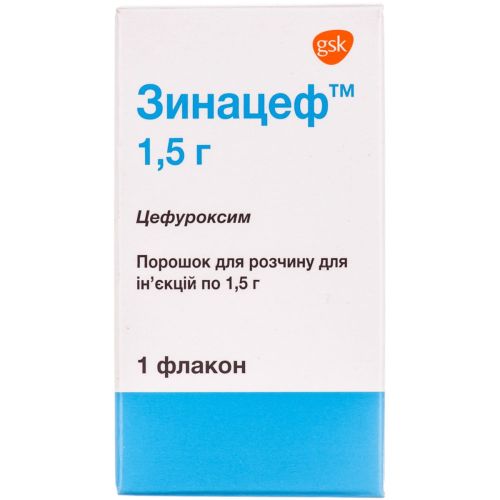 Зинацеф 1,5 г порошок для раствора для инъекций флакон №1 заказать - фото №1 Зинацеф 1,5 г порошок для раствора для инъекций флакон №1 заказать