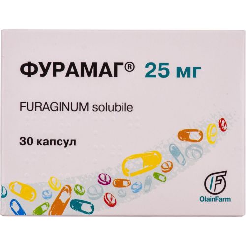 Фурамаг 25 мг капсулы №30 недорого - фото №1 Фурамаг 25 мг капсулы №30 недорого