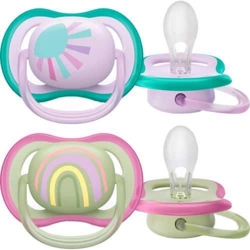 Пустушка Avent (Авент) Ultra Air з декором нейтральна, рожева, 0-6 місяців, 2 шт. (SCF085/59) ціна - фото №1 Пустушка Avent (Авент) Ultra Air з декором нейтральна, рожева, 0-6 місяців, 2 шт. (SCF085/59) ціна