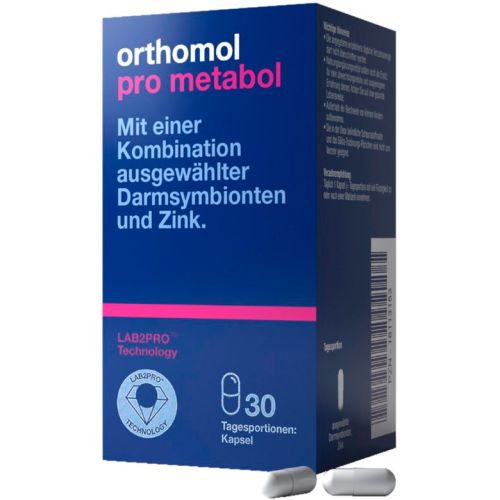 Orthomol Pro Metabol (для поддержания кишечника) 30 дней, капсулы №30 ADD - фото №1 Orthomol Pro Metabol (для поддержания кишечника) 30 дней, капсулы №30 ADD