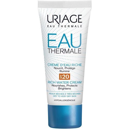 Крем Uriage (Урьяж) Eau Thermale обогащенный увлажняющий для сухой кожи SPF20 40 мл в интернет-аптеке - фото №1 Крем Uriage (Урьяж) Eau Thermale обогащенный увлажняющий для сухой кожи SPF20 40 мл в интернет-аптеке