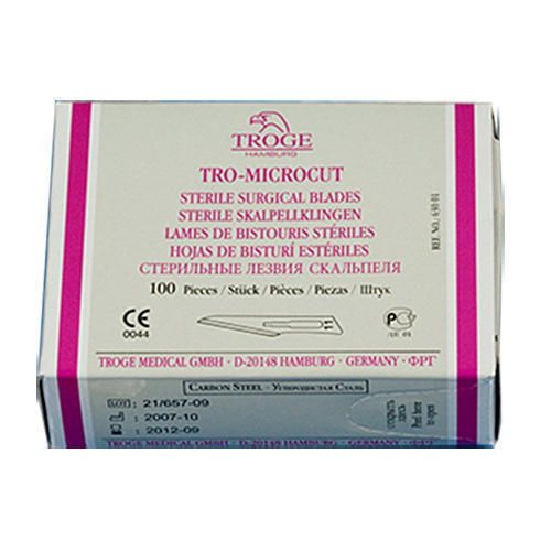 Лезвие для скальпеля TRO-MICROCUT р. 21 №1 в Украине - фото №1 Лезвие для скальпеля TRO-MICROCUT р. 21 №1 в Украине