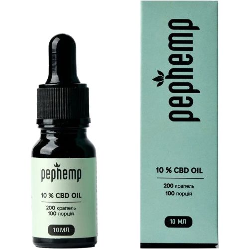 Pephemp Олія 10% СBD Isolate з нейтральним смаком 10 мл в місті Одеса : ціни, характеристика. - фото №1 Pephemp Олія 10% СBD Isolate з нейтральним смаком 10 мл в місті Одеса : ціни, характеристика.