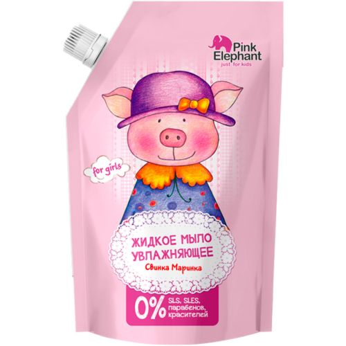 Крем-мило Pink Elephant Свинка Маринка дитяче, дой-пак, 500 мл в інтернет-аптеці - фото №1 Крем-мило Pink Elephant Свинка Маринка дитяче, дой-пак, 500 мл в інтернет-аптеці