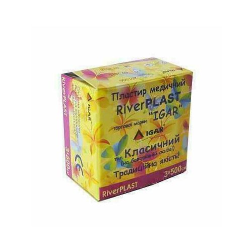 Лейкопластиром River Plast класичний бавовняна основа 3x500 в місті Львів : ціни, характеристика. - фото №1 Лейкопластиром River Plast класичний бавовняна основа 3x500 в місті Львів : ціни, характеристика.