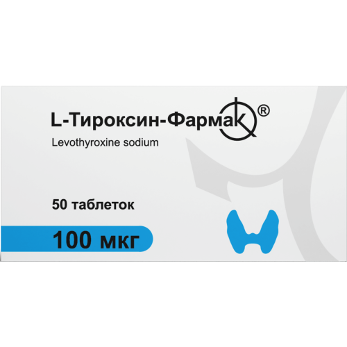 L-тироксин 100 мкг таблетки №50 в Днепре : цены, характеристики. - фото №1 L-тироксин 100 мкг таблетки №50 в Днепре : цены, характеристики.