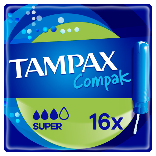 Тампоны Tampax Compak Super 16 шт ADD - фото №1 Тампоны Tampax Compak Super 16 шт ADD