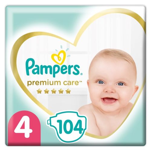 Підгузки Pampers Premium Care розмір 4 (9-14 кг) №104 в Україні - фото №1 Підгузки Pampers Premium Care розмір 4 (9-14 кг) №104 в Україні