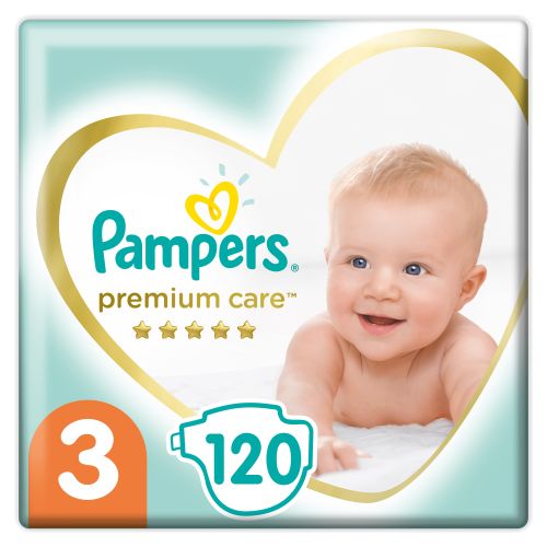 Підгузки Pampers Premium Care розмір 3 (6-10 кг) №120 фото - фото №1 Підгузки Pampers Premium Care розмір 3 (6-10 кг) №120 фото