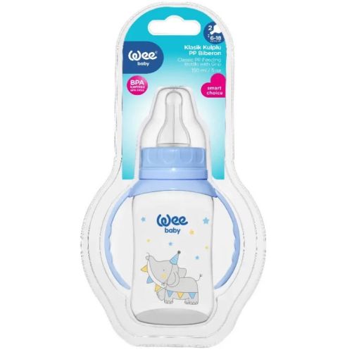 Бутылочка Wee Baby (Ви Бейби) обучающая с ручками 150 мл, соска №2 (цвет в ассортименте) в интернет-аптеке - фото №1 Бутылочка Wee Baby (Ви Бейби) обучающая с ручками 150 мл, соска №2 (цвет в ассортименте) в интернет-аптеке
