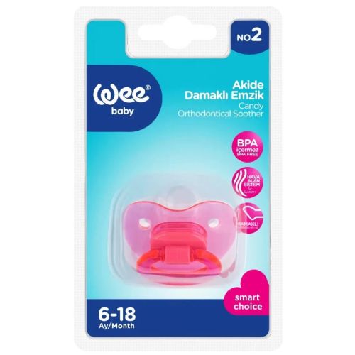 Пустушка Wee Baby (Ві Бейбі) Candy ортодонтична №2 (колрір в асортименті) в місті Одеса : ціни, характеристика. - фото №1 Пустушка Wee Baby (Ві Бейбі) Candy ортодонтична №2 (колрір в асортименті) в місті Одеса : ціни, характеристика.