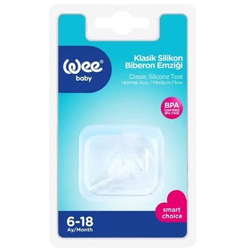 Соска Wee Baby (Ви Бэйби) круглая для бутылочек с узким горлышком № 2 в Украине - фото №1 Соска Wee Baby (Ви Бэйби) круглая для бутылочек с узким горлышком № 2 в Украине