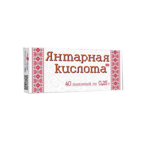Кислота янтарная 0,25 г таблетки №40 в городе Одесса : цены, характеристики. - фото №1 Кислота янтарная 0,25 г таблетки №40 в городе Одесса : цены, характеристики.