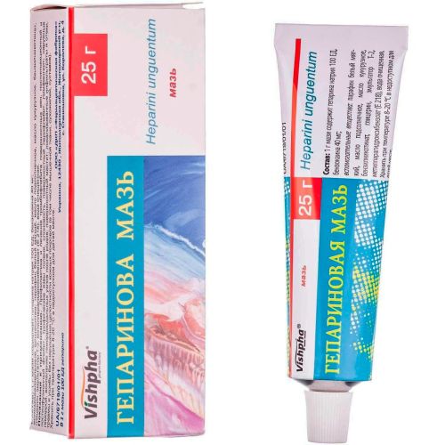 Гепариновая мазь туба 25 г в Украине - фото №1 Гепариновая мазь туба 25 г в Украине
