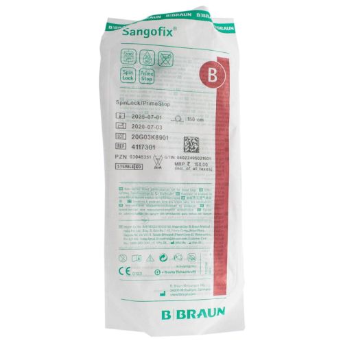 Система для переливання крові з трасфузійних мішків Sangofix B недорого - фото №1 Система для переливання крові з трасфузійних мішків Sangofix B недорого