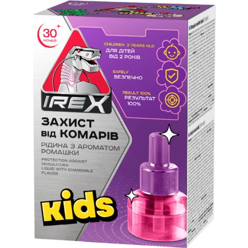 Жидкость iRex Kids от комаров 30 ночей 20 мл в Украине - фото №1 Жидкость iRex Kids от комаров 30 ночей 20 мл в Украине