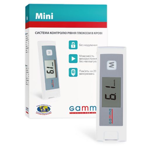 Глюкометр Gamma Mini замовити - фото №1 Глюкометр Gamma Mini замовити