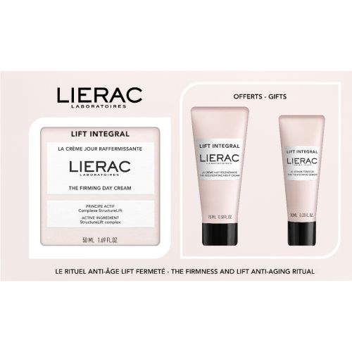 Набір Lierac (Лієрак) Lift Integral (Денний крем 50 мл + нічний крем 15 мл + сироватка 10 мл) замовити - фото №1 Набір Lierac (Лієрак) Lift Integral (Денний крем 50 мл + нічний крем 15 мл + сироватка 10 мл) замовити