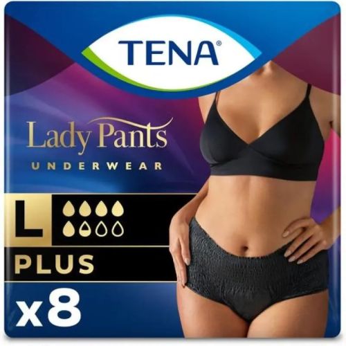 Труси урологічні Tena Lady Plus Black розмір L №8 замовити - фото №1 Труси урологічні Tena Lady Plus Black розмір L №8 замовити