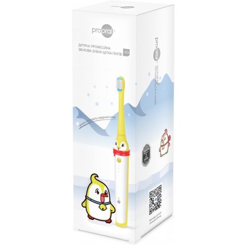 Зубная щетка детская Prooral (Проорал) Пингви T2113 профессиональная звуковая в аптеке - фото №1 Зубная щетка детская Prooral (Проорал) Пингви T2113 профессиональная звуковая в аптеке