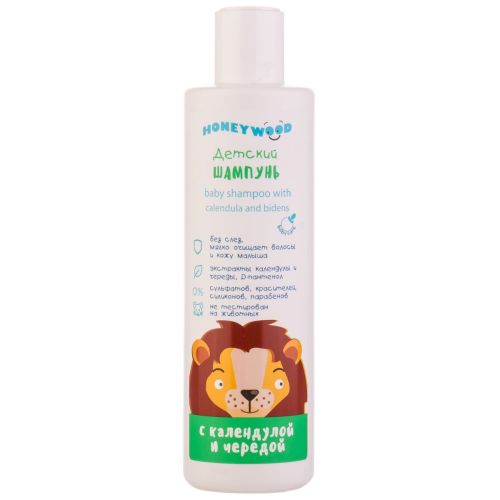 Шампунь детский Honeywood с календулой и чередой 250 мл ADD - фото №1 Шампунь детский Honeywood с календулой и чередой 250 мл ADD