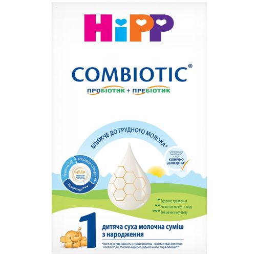 Суміш суха молочна дитяча Hipp (Хіпп) Combiotic-1 початкова 300 г в інтернет-аптеці - фото №1 Суміш суха молочна дитяча Hipp (Хіпп) Combiotic-1 початкова 300 г в інтернет-аптеці