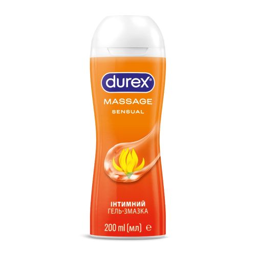 Інтимний гель-змазка DUREX Massage Sensual (з Іланг Ілангом), 200 мл (лубрикант) в Дніпрі : ціни, характеристика. - фото №1 Інтимний гель-змазка DUREX Massage Sensual (з Іланг Ілангом), 200 мл (лубрикант) в Дніпрі : ціни, характеристика.