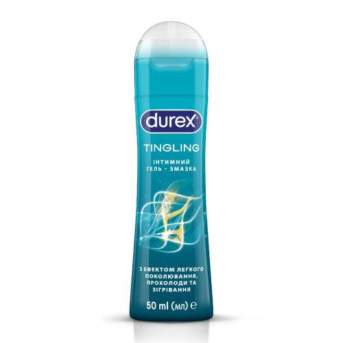 Інтимний гель-змазка DUREX Tingling з ефектом легкого поколювання, прохолоди та зігрівання (лубрикант), 50 мл в Дніпрі : ціни, характеристика. - фото №1 Інтимний гель-змазка DUREX Tingling з ефектом легкого поколювання, прохолоди та зігрівання (лубрикант), 50 мл в Дніпрі : ціни, характеристика.