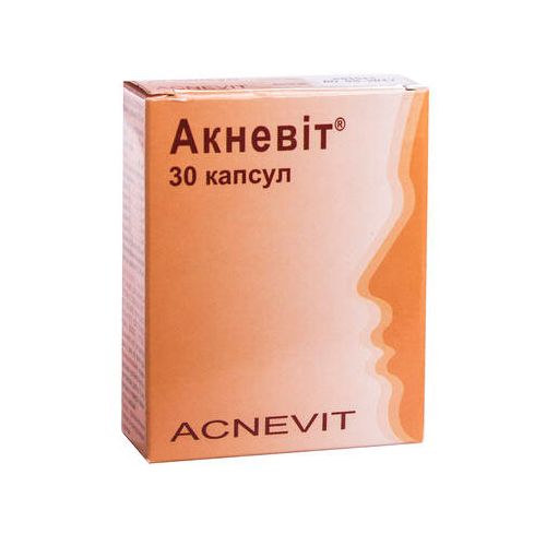 Акневіт 445 мг капсули №30 ціна - фото №1 Акневіт 445 мг капсули №30 ціна