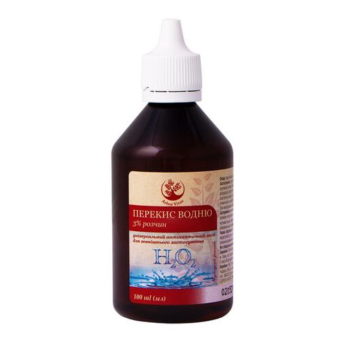 Перекись водорода 3% раствор 100 мл в Украине - фото №1 Перекись водорода 3% раствор 100 мл в Украине