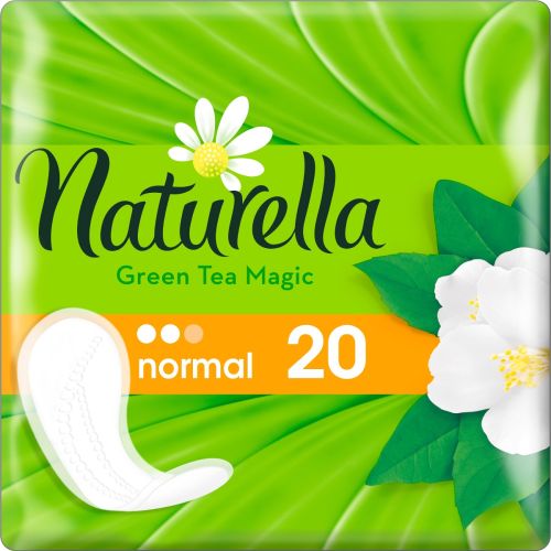 Прокладки ежедневные Naturella Camomile Green Tea Magic Normal №20 цена - фото №1 Прокладки ежедневные Naturella Camomile Green Tea Magic Normal №20 цена