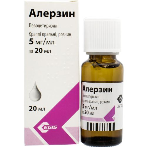 Алерзин 5 мг/мл краплі 20 мл в Дніпрі : ціни, характеристика. - фото №1 Алерзин 5 мг/мл краплі 20 мл в Дніпрі : ціни, характеристика.