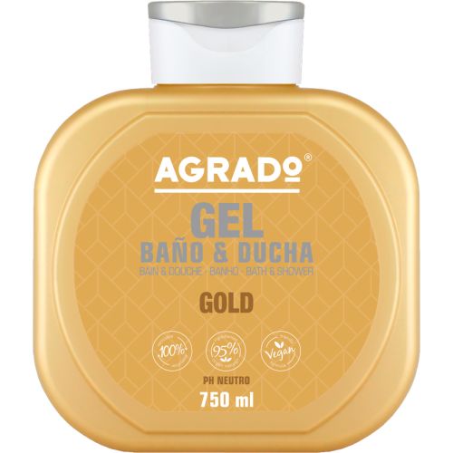 Гель для душа и ванны Agrado (Аградо) Золото, 750 мл недорого - фото №1 Гель для душа и ванны Agrado (Аградо) Золото, 750 мл недорого