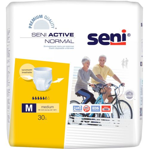 Подгузники-трусики для взрослых Seni Active Normal Medium, 30 шт. цена - фото №1 Подгузники-трусики для взрослых Seni Active Normal Medium, 30 шт. цена