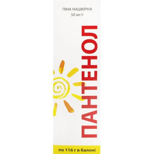 Пантенол пена, 116 г в Украине - фото №1 Пантенол пена, 116 г в Украине