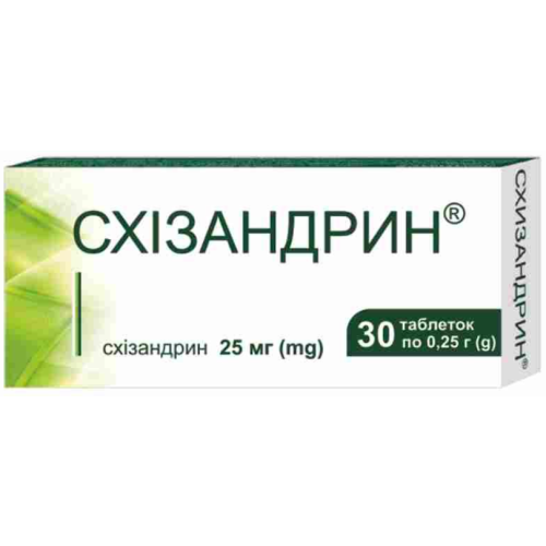 Схизандрин 25 мг таблетки №30 купить - фото №1 Схизандрин 25 мг таблетки №30 купить